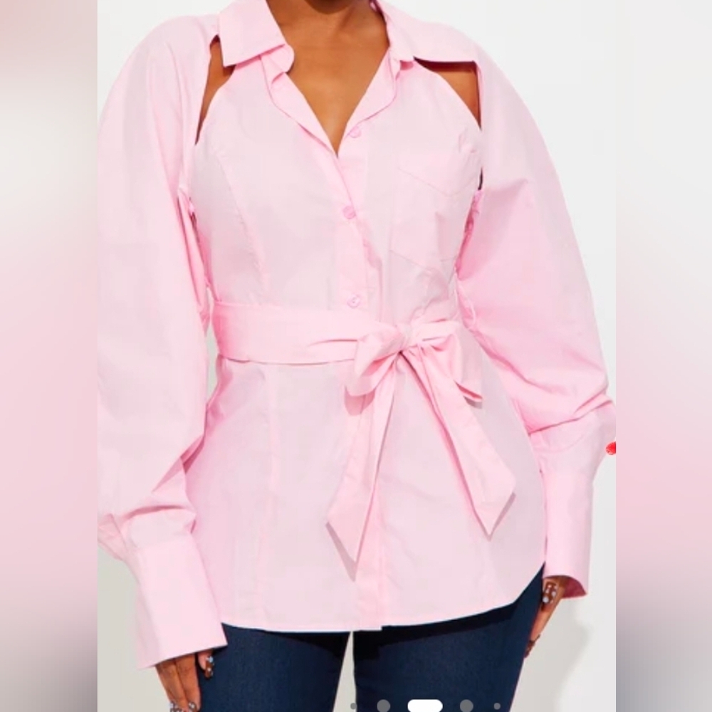 Fashion Nova Pink Women's Blouse